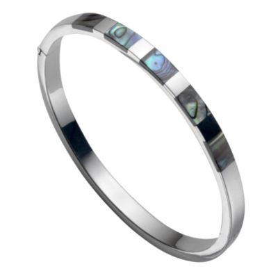 Sterling silver mother of pearl bangle - Product number 5477530
