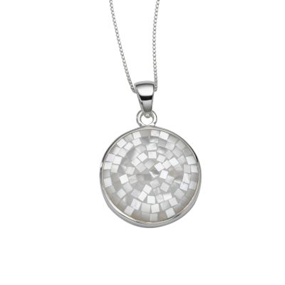 Sterling silver mother of pearl pendant