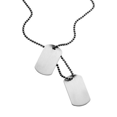 Men's sterling silver double tag pendant - Product number 5478103