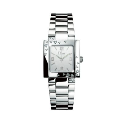Dior Riva M Sparkling ladies' stainless steel diamond watch