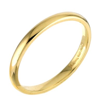 18ct gold ladies' 2mm heavy weight court ring - Product number 5487285
