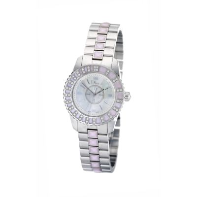 Dior Christal ladies' mother of pearl diamond-set watch
