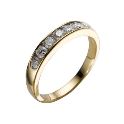Ladies' 18ct gold half carat diamond wedding ring - Product number 5496152