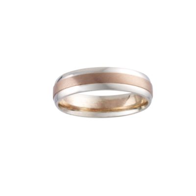 Menand#39;s 9ct Two-colour Gold Ring