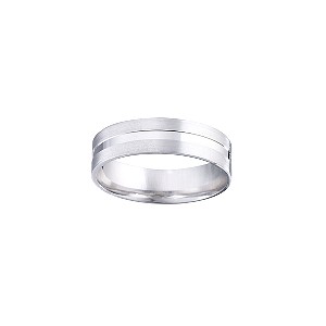Menand#39;s 9ct White Gold Patterned Ring