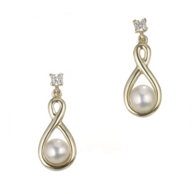 9ct Gold Cultured Freshwater Pearl Earrings