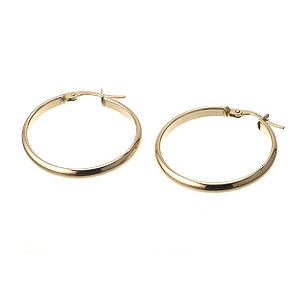 H Samuel 9ct Gold 22mm Creole Earrings