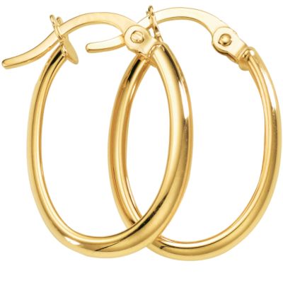 9ct Yellow Gold Creole Earrings