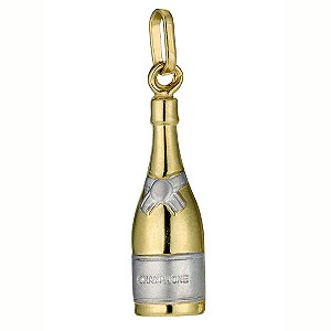 9ct gold Champagne Bottle Charm