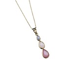 9ct Gold Mother-of-pearl Tear Drop Pendant