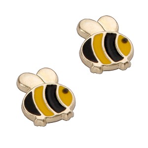 Little Princess 9ct Yellow Gold Childrens Bumble Bee Stud