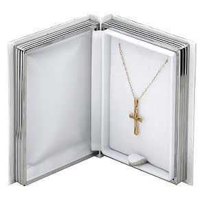 9ct Gold Cross and Bible Box