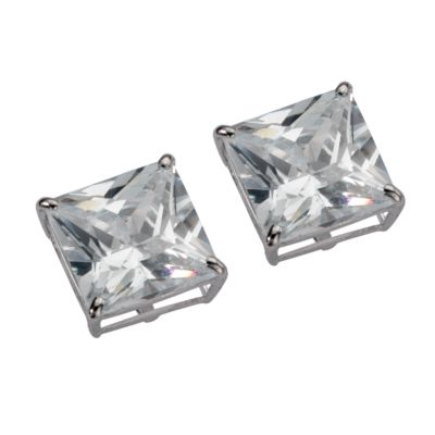 9ct White Gold Cubic Zirconia Earrings - Product number 5557054