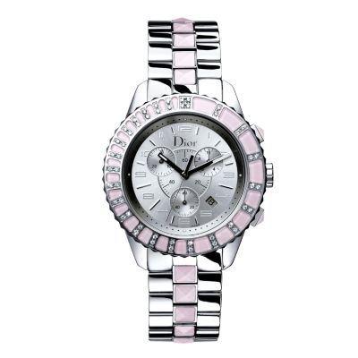 Dior Christal ladies' stainless steel diamond watch