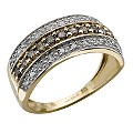 9ct Gold Brown Diamond Eternity Ring