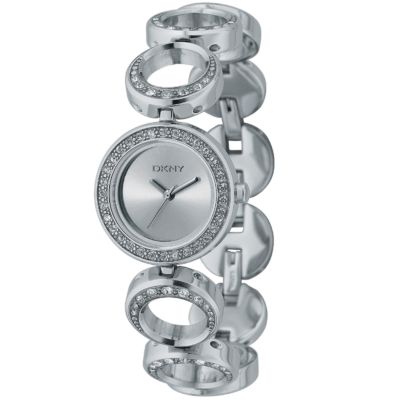 DKNY ladies' stainless steel Swarovski crystal bangle watch - Product number 5567742