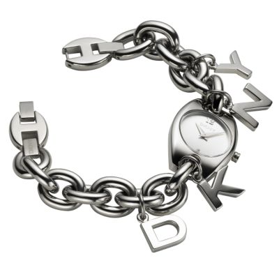 DKNY ladies' stainless steel charm bracelet watch - Product number 5567785