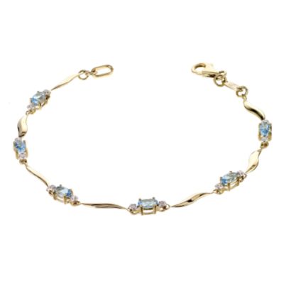 9ct yellow gold and diamond bracelet - Product number 5571111