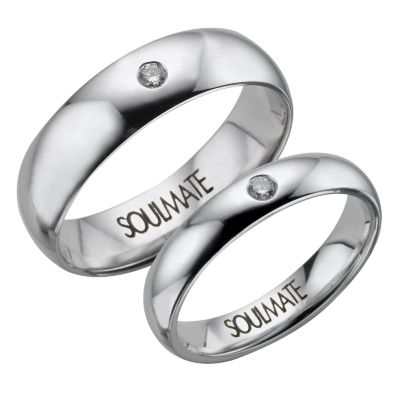 18ct White Gold Bride and Groom Wedding Set - Product number 5572835