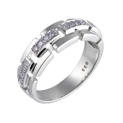 9ct white gold third carat diamond ring