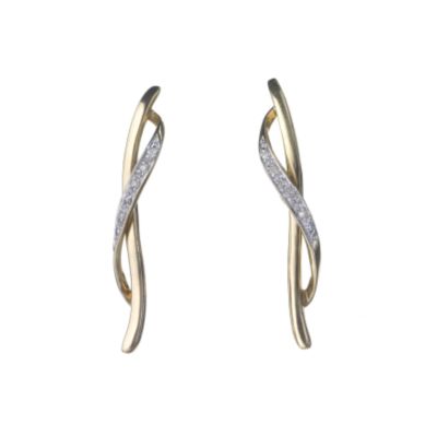 9ct gold diamond earrings - Product number 5579171