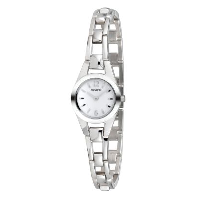 Ladiesand#39; White Dial Bracelet Watch