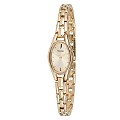 Accurist Ladies' Gold-plated Oval Dial Bracelet Watch