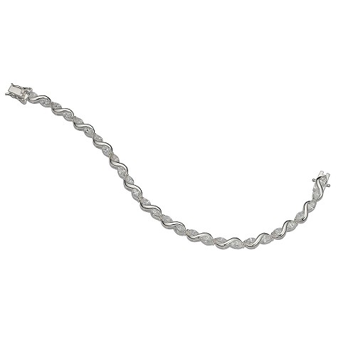 sterling silver marquise cubic zirconia bracelet