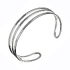 Sterling silver cuff bangle