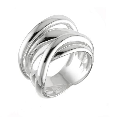Sterling silver fixed russian wedding ring -