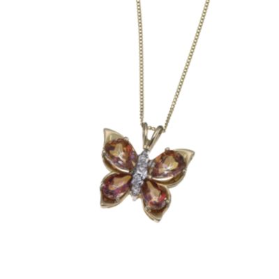 9ct Gold Topaz Pendant - Product number 5596378