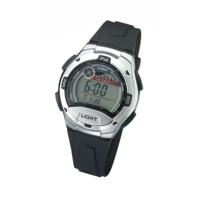 Men` Digital Black Strap Watch