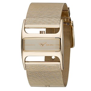 DKNY Ladies`Gold-plated Mesh Watch