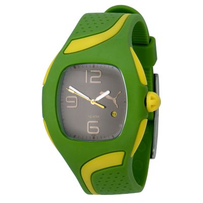 Puma Green and Yellow Resin Strap Watch - Product number 5611091