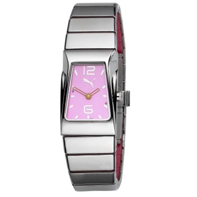 Pink Rectangular Bracelet Watch