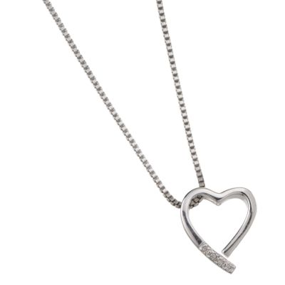 Open Heart Necklaces on Hot Diamonds Open Heart Pendant   Product Number 5622107