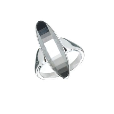 ck Continuity mirror crystal ring - size N/O
