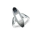 ck Continuity mirror crystal ring - size P/Q