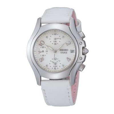 Seiko Vivace ladies' stainless steel chronograph watch