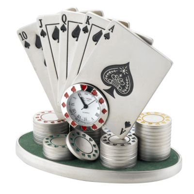 H Samuel Poker Miniature Clock