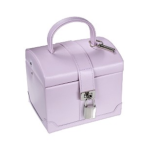 Dulwich Designs Pink Leather Jewellery Box