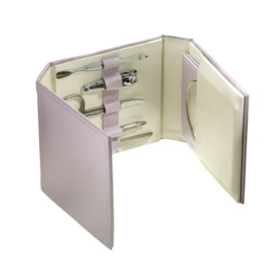Pink Leather Manicure Set