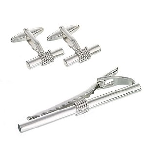 Classic Collection Cufflink and Tie Clip Gift Set