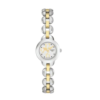 Tissot Grain de Folie ladies' two-colour bracelet watch