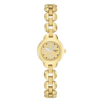 Tissot Grain de Folie ladies' gold-plated bracelet watch