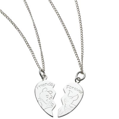 Winnie-The-Pooh Winnie The Pooh Split Heart Pendant