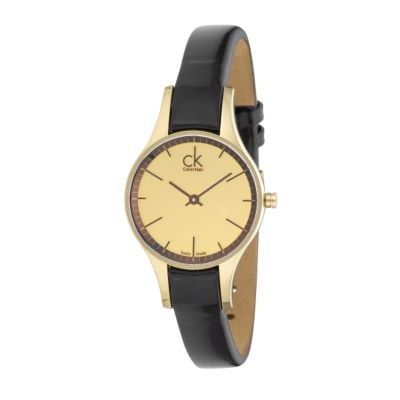 CK Simplicity ladies' brown leather strap watch - Product number 5683416