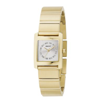 DKNY ladies' gold-plated watch