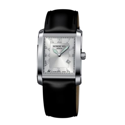 Raymond Weil men's black leather strap watch - Product number 5691524