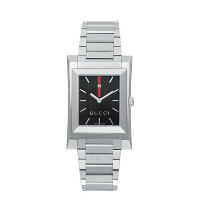 Gucci Guccio mens stainless steel bracelet watch